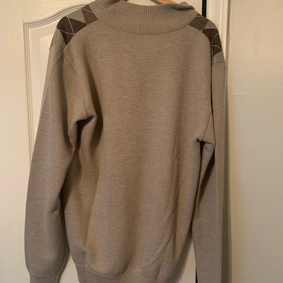 Leonardo Gavino Brown Argyle Sweater in size XL - Picture 4 of 6